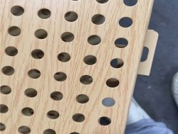 海南?？?.5mm鋁單板廠外墻沖孔鋁單板學(xué)校舞臺(tái)木紋沖孔鋁單板